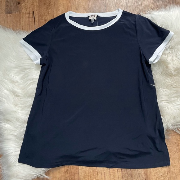 Anne Klein | Navy Blue Top